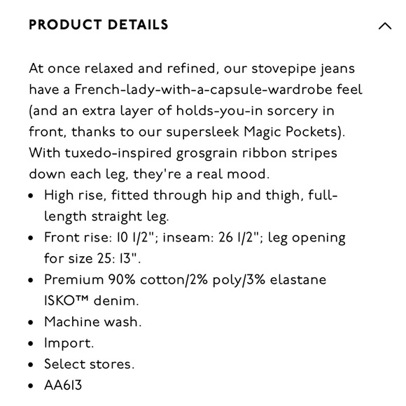 Madewell Stovepipe Jeans: Ribbon Tux Stripe Edition - Picture 9 of 10